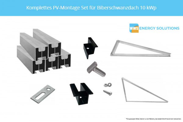 PV-Montage Set komplett für Biberschwanzdachbau 10 kWp günstig kaufen - WWS Photovoltaik Shop